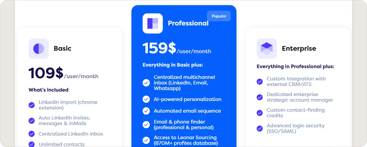 leonar-pricing